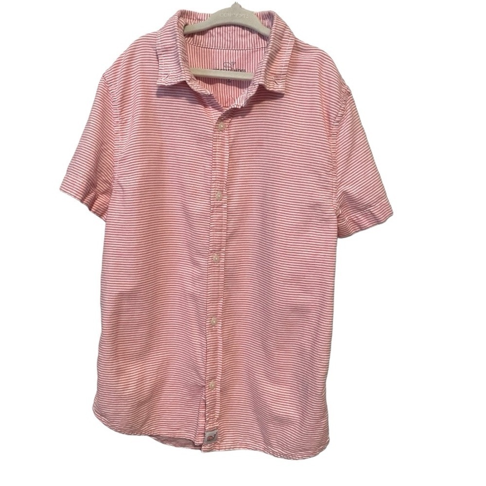 Vineyard Vines Casual Short Sleeve Whale Shirt Boys Size 7-8